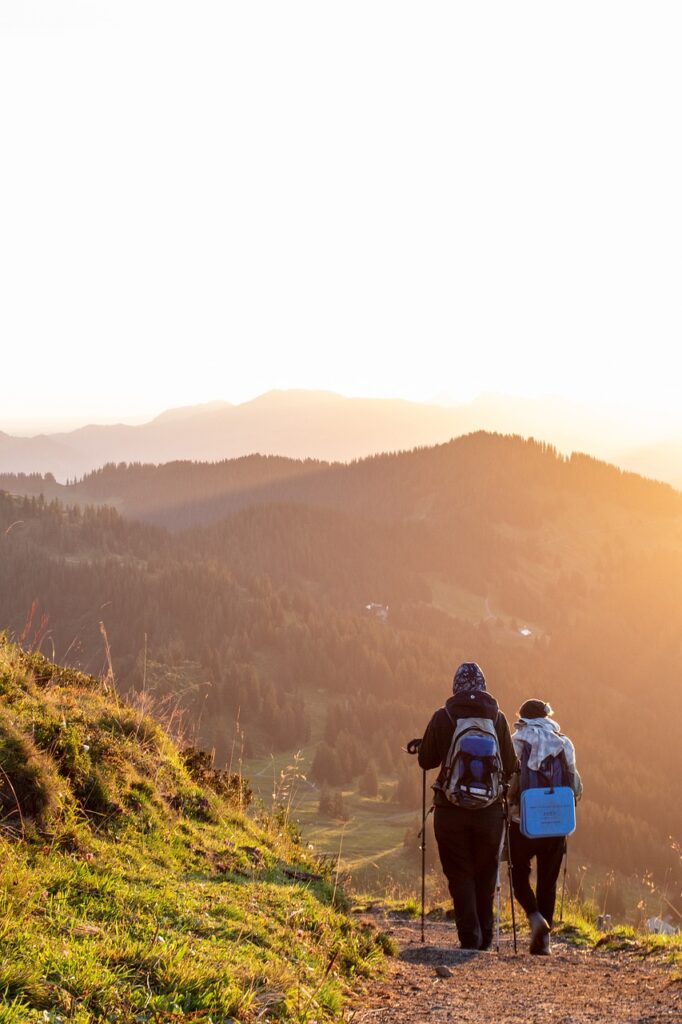 mountain, sunrise, sun, clouds, nature, alpine, weather, freedom, hiking, people, hiking, hiking, hiking, hiking, hiking, people